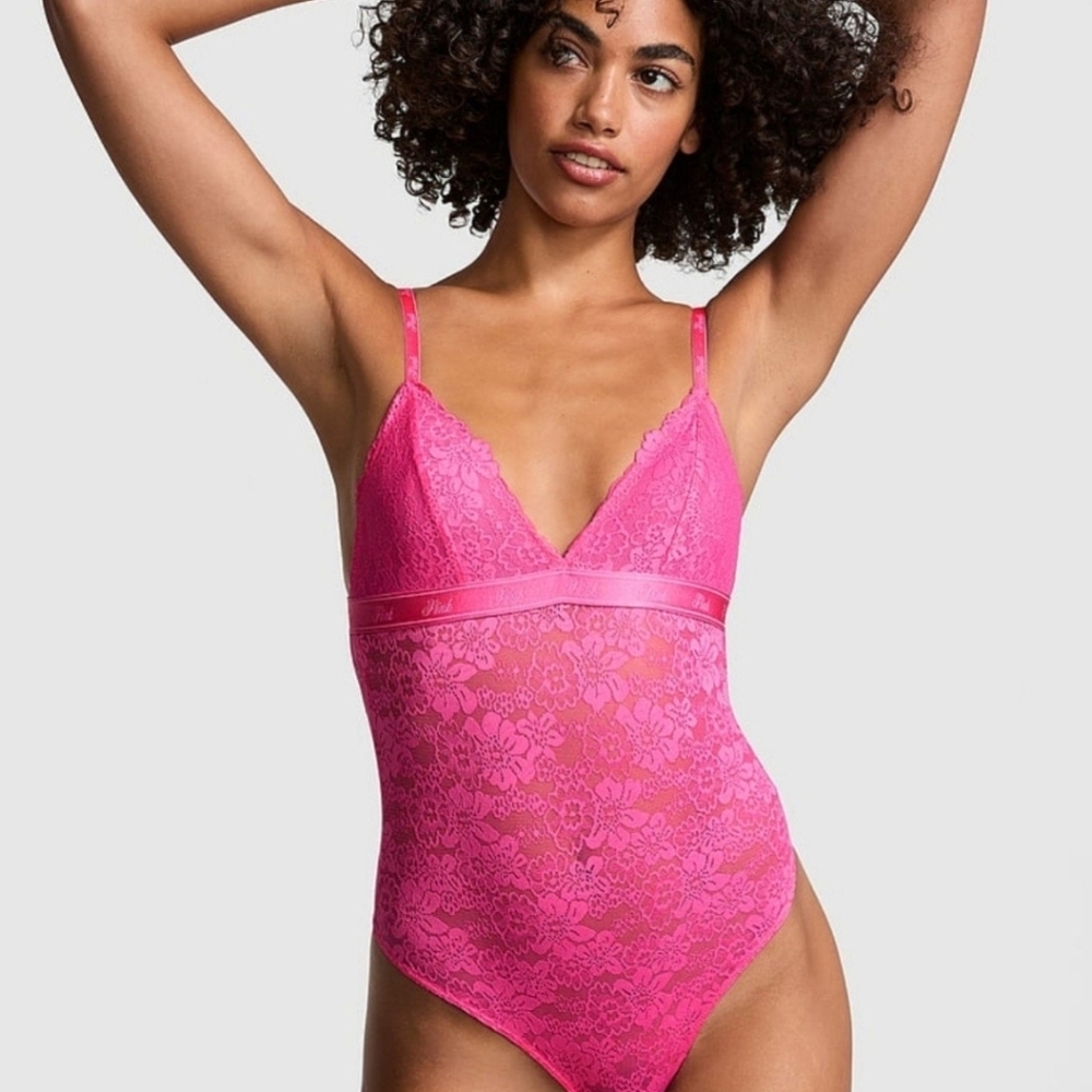 2 Set Pink Victoria's Secret Pink and Black Lace 2 Set